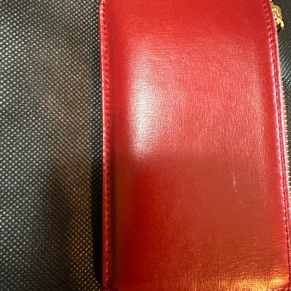 Saint Laurent Red Leather Wallet - Picture 9 of 15